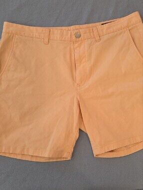 Bonobos Men's Peach Colored Flat Front Summer Chino Shorts (35/7)